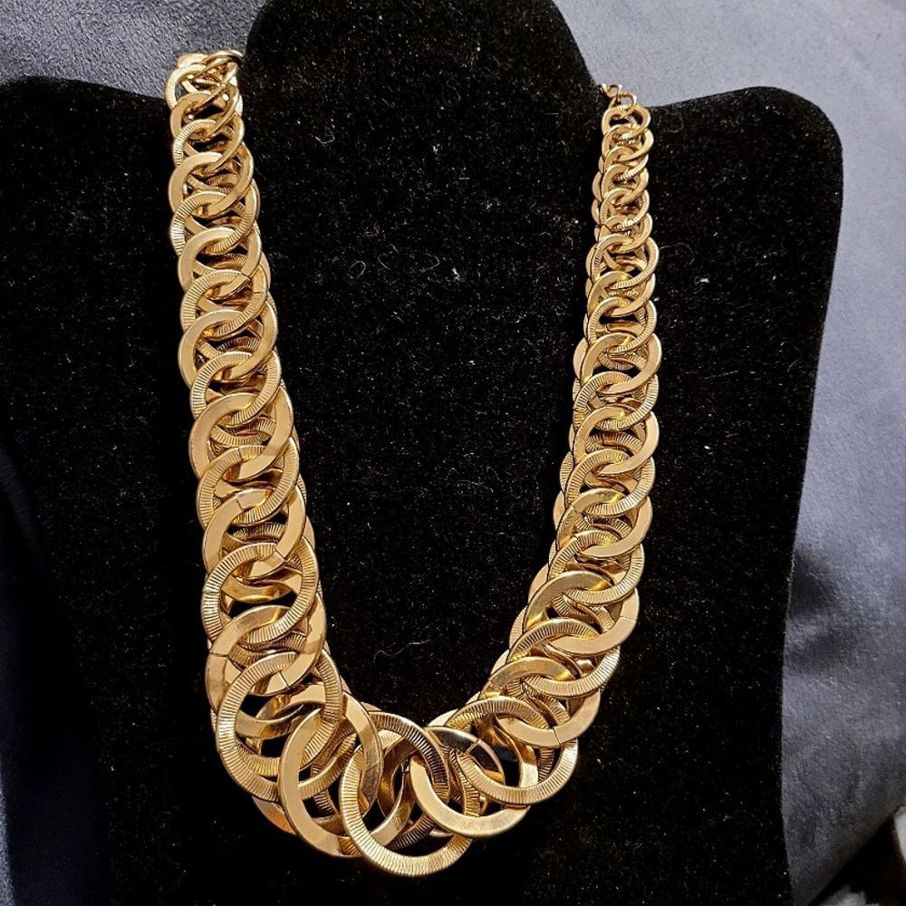 Goldtone Chunky Statement Choker